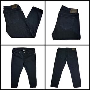 True Religion Casey Low Rise Super Skinny Jeans Sz 32 Black